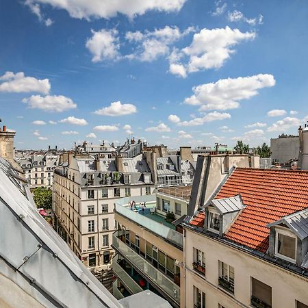Paris Centre Dernier Etage Vue Ascenseur Lägenhet Exteriör bild