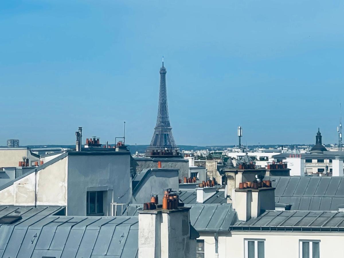 Paris Centre Dernier Etage Vue Ascenseur Lägenhet Exteriör bild