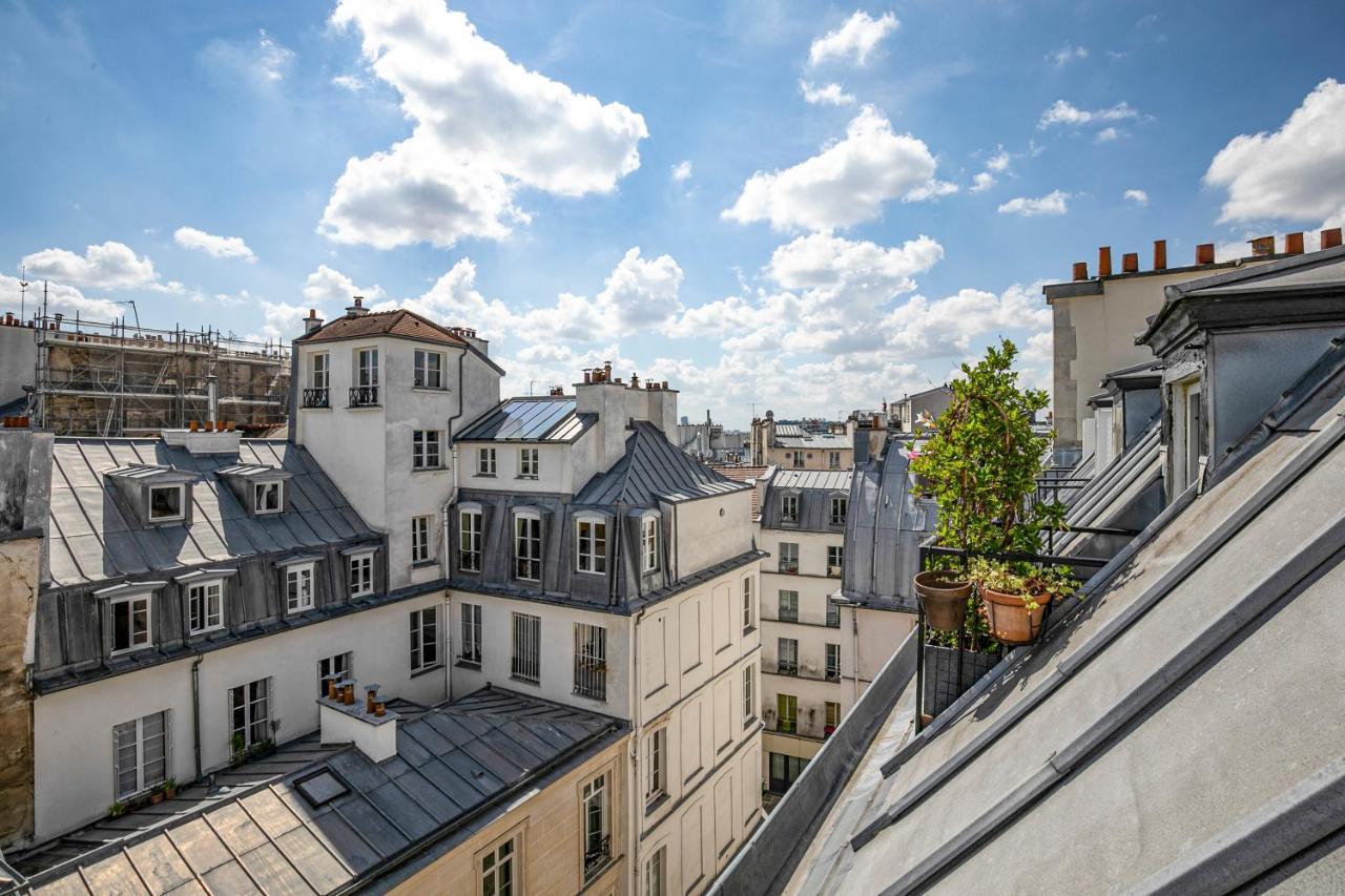 Paris Centre Dernier Etage Vue Ascenseur Lägenhet Exteriör bild